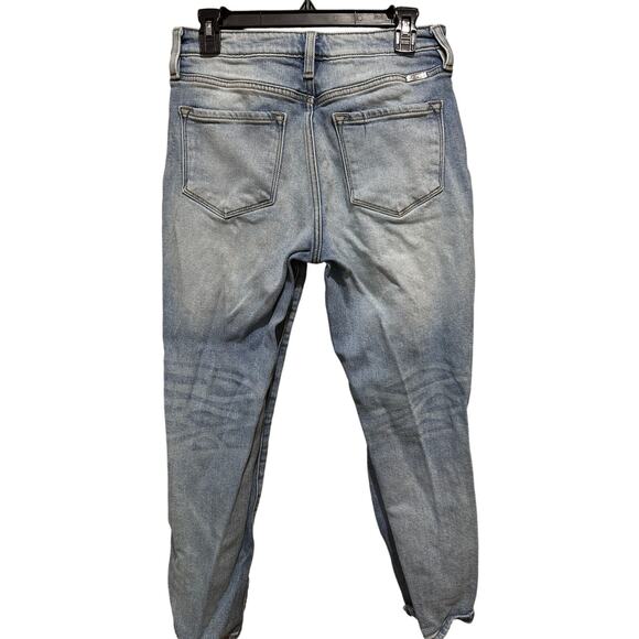 KanCan Ripped Jeans Women Junior Size 9 Blue Denim Distressed Cotton Blend - Picture 2 of 6